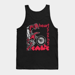 heart crusher valentines day bike boys Tank Top